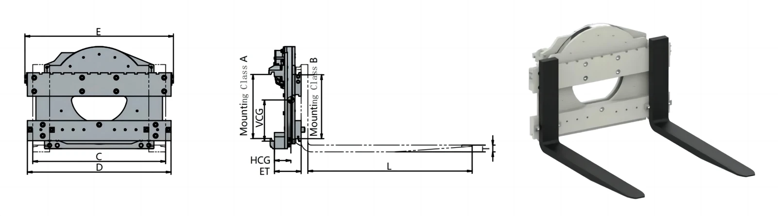 Wontonne-Forklift-Attachment-D-Series-Rotator-Hollow-out-Type-01 Wontonne-Forklift-Attachment-D-Series-Rotator-Hollow-out-Type-01